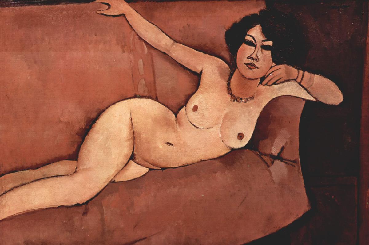 Act on a Sofa (Almaiisa) by Amedeo Modigliani  