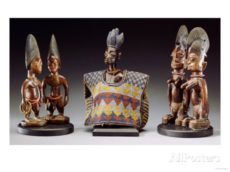 Wooden figures from Yoruba