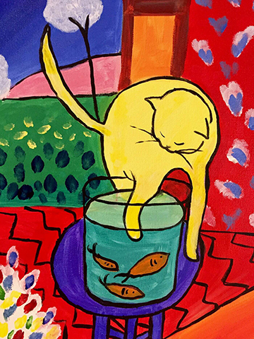 Matisse's Cat with Red Fish