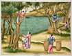 Collecting Mulberries:  From book on the silk industry
