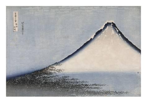 Le Fuji bleu by Katsushika Hokusai 